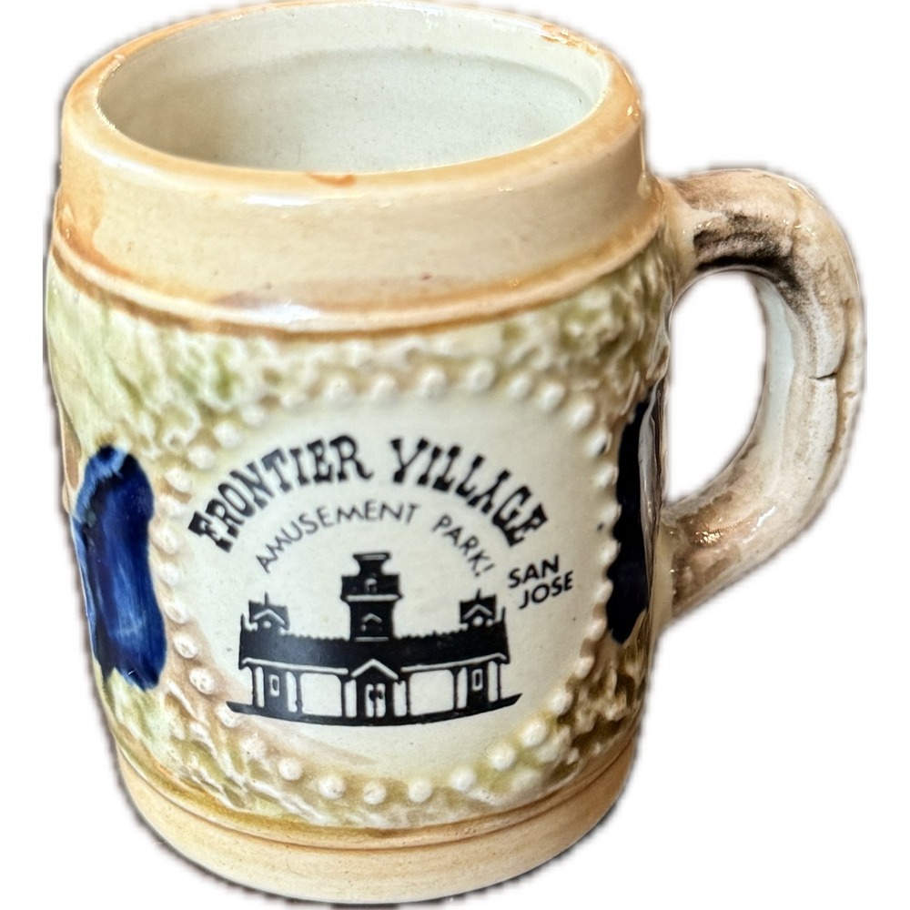 Vintage Frontier Village San Jose CA Amusement Park Ceramic Mug Made in Japan